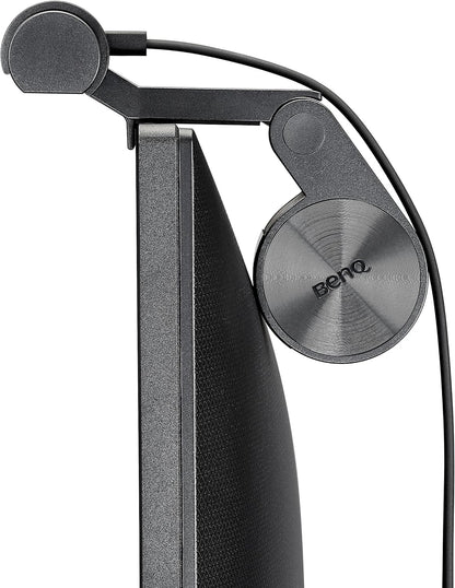 Screenbar plus E-Reading LED Computer Monitor Light Bar with Desktop Dial, Auto-Dimming and Hue Adjustment, No Screen Glare, Space Saving, USB Powered, Matte Silver
